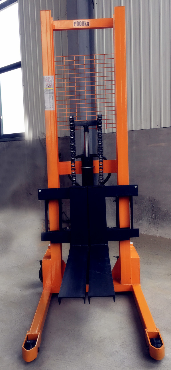 多功能1噸手動液壓搬運車(加重加厚型)，廠家供應(yīng)-河北東圣吊索具制造有限公司-石材夾具_(dá)小型攪拌機(jī)_手動叉車_液壓堆高車