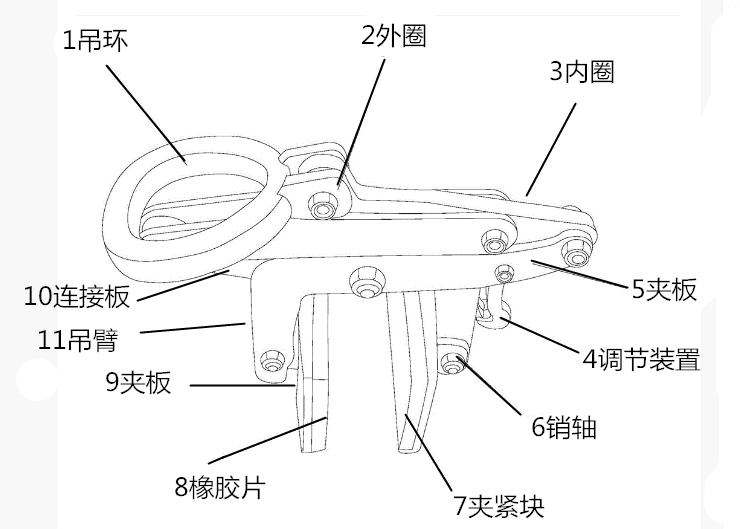 鉻40石材夾具結(jié)構(gòu)闡述及各零部件作業(yè)步驟--河北東圣吊索具制造有限公司--石材夾具|小型攪拌機(jī)|液壓堆高車|手動叉車 鉻40石材夾具結(jié)構(gòu)闡述及各零部件作業(yè)步驟--河北東圣吊索具制造有限公司--石材夾具|小型攪拌機(jī)|液壓堆高車|手動叉車